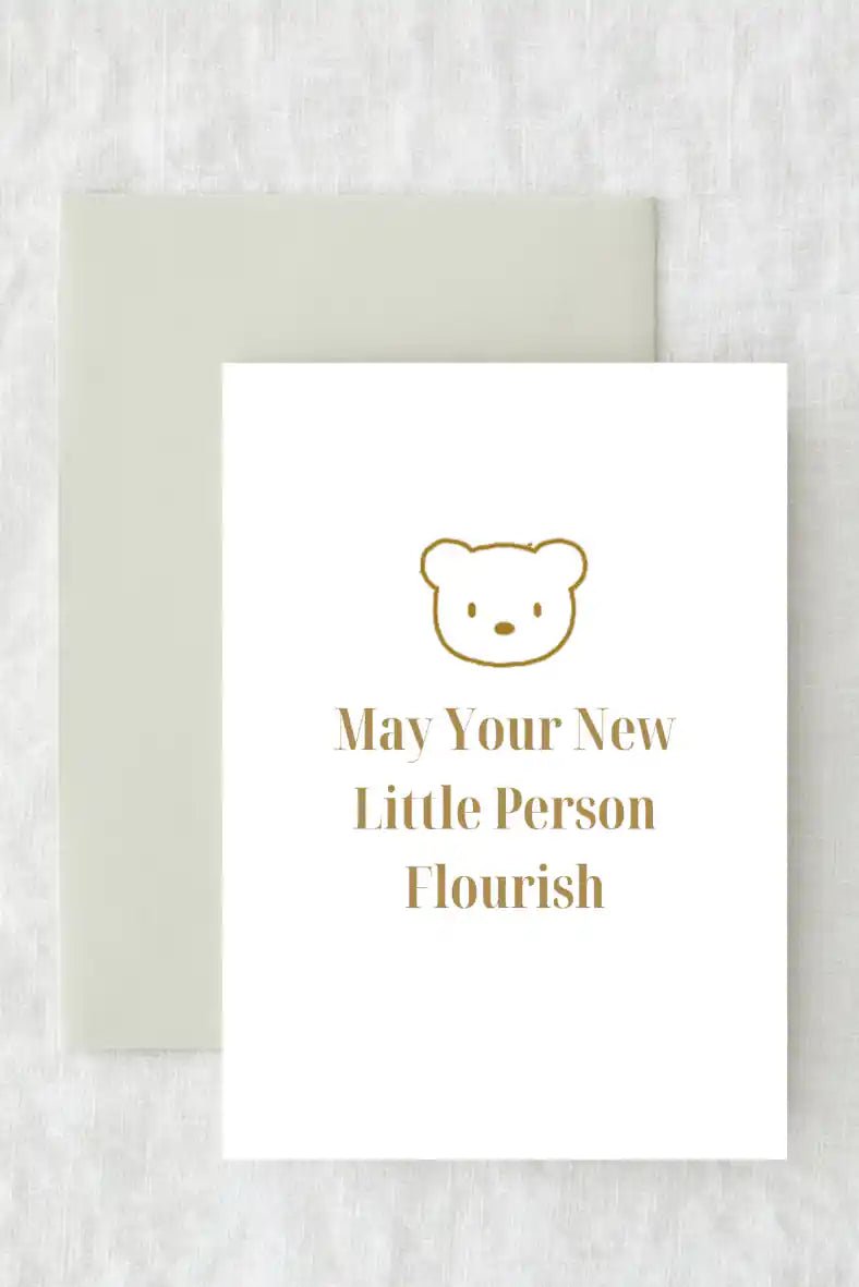 May Your New Little Person Flourish - Gift Card - Cozy Crew Club