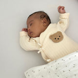 The Teddy Bear Boucle Wrap Baby Grow Romper