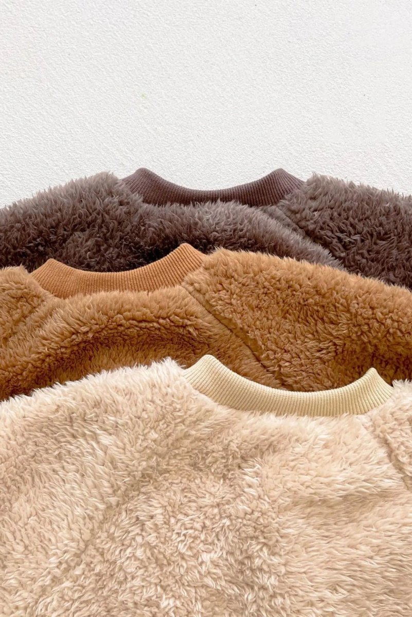 The Fur Bear Knitted Hooded Pramsuit - Cozy Crew Club