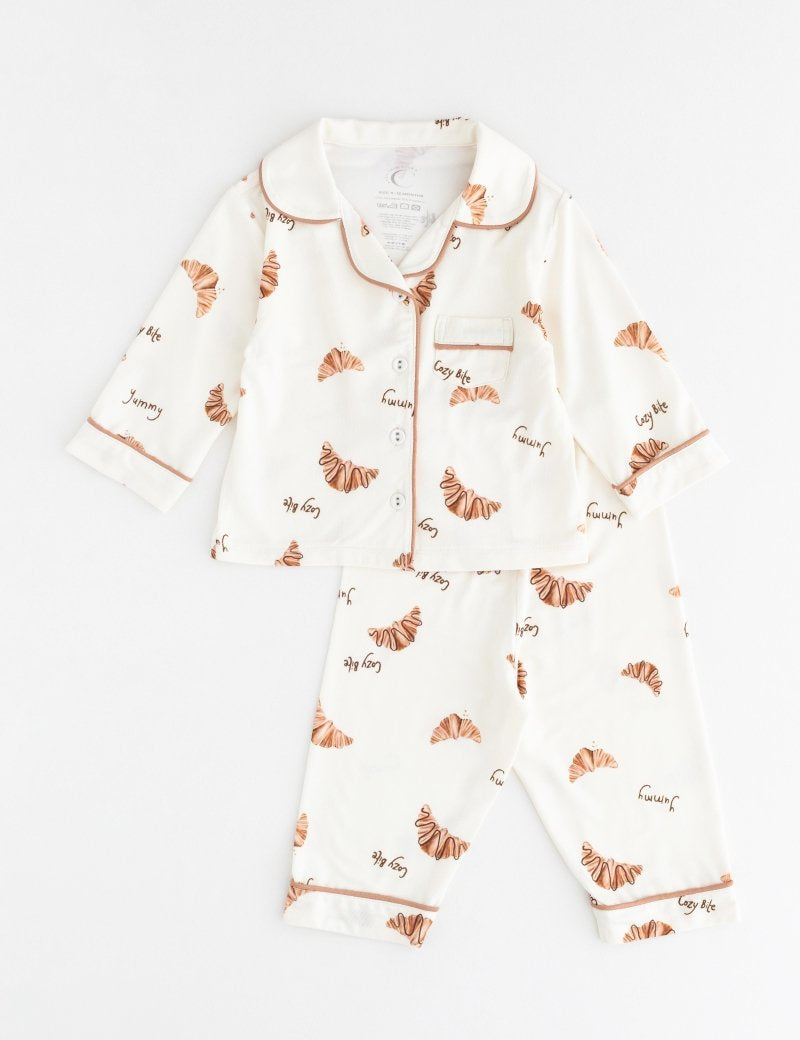 Mini COZY Croissant Club Pyjamas - Cozy Crew Club