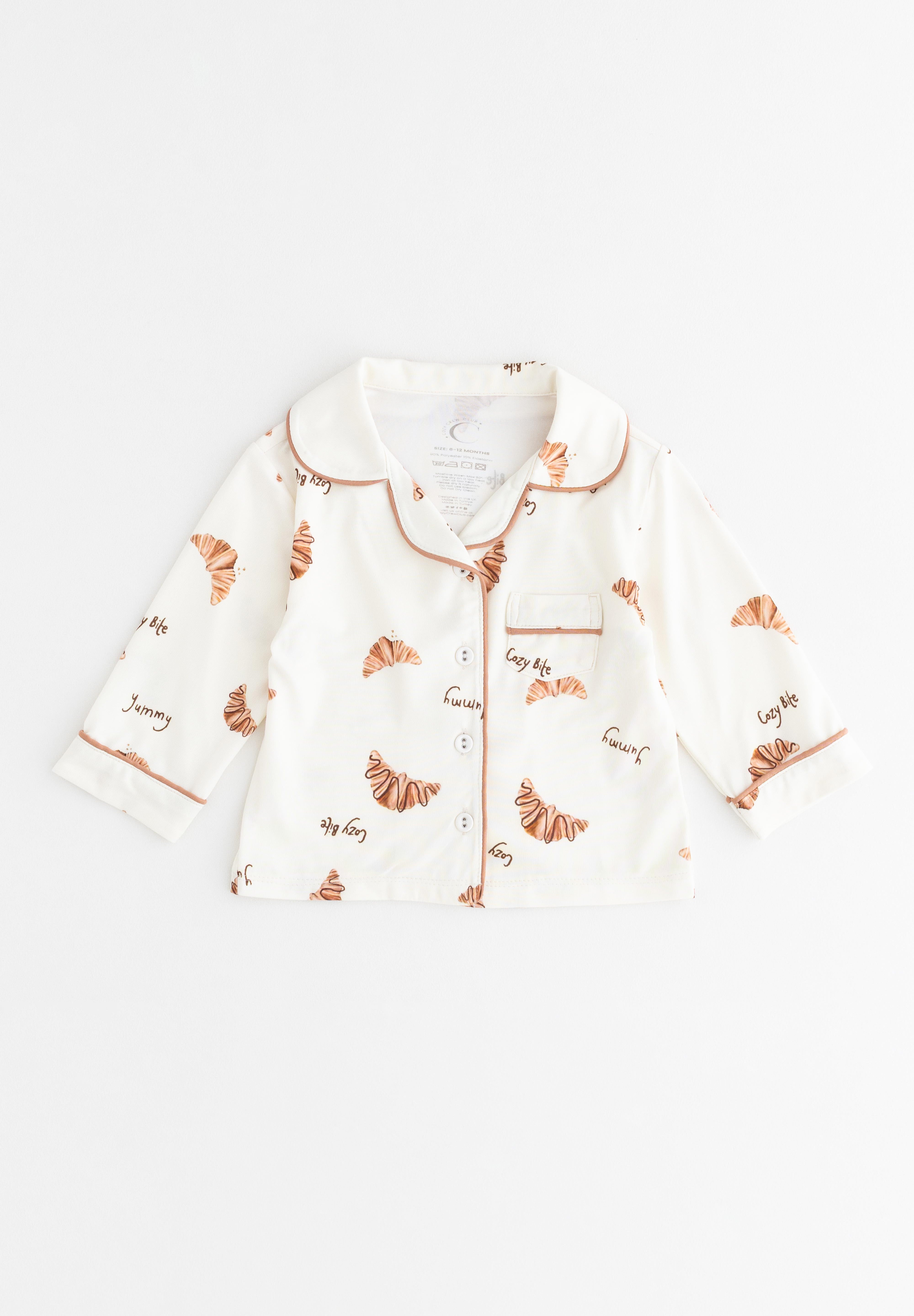 Mini COZY Croissant Club Pyjamas Cozy Crew Club Pyjamas mora-uk.myshopify.com mini-cozy-croissant   allproducts, baby, baby pajamas, bear, bear pj, BFCM-EXTRA20, BFCM-NEW20, CHILDSPLAY, crossiant, embroidery, LINECARD, new in, nightwear, nonpersonalised, PADDY10, pajamas, pj, pjs, pyjamas, soft, specialtag, ultracozy, zero