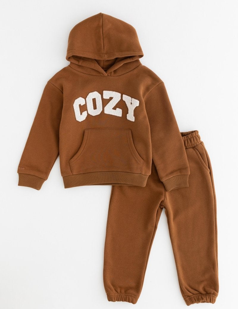 COZY Mini Tracksuit Brown - Cozy Crew Club