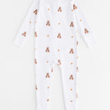 Bear Cotton Zip Sleepsuit One Piece