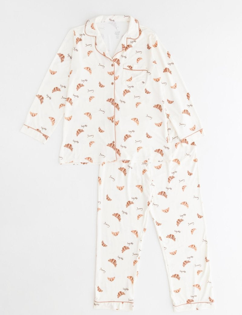 Adult COZY Croissant Club Pyjamas - Cozy Crew Club