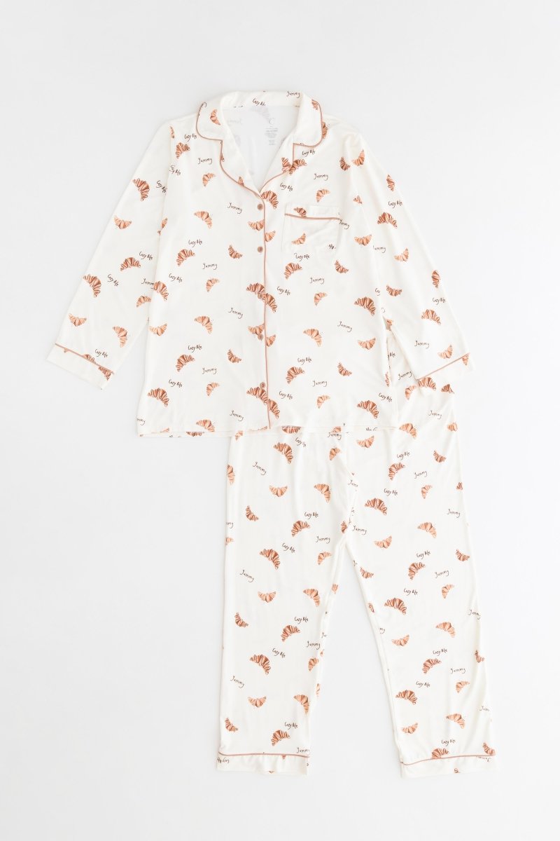 Adult COZY Croissant Club Pyjamas - Cozy Crew Club