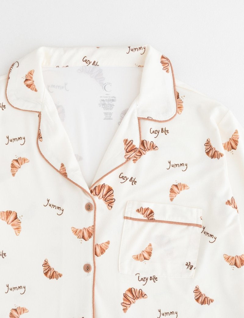 Adult COZY Croissant Club Pyjamas - Cozy Crew Club
