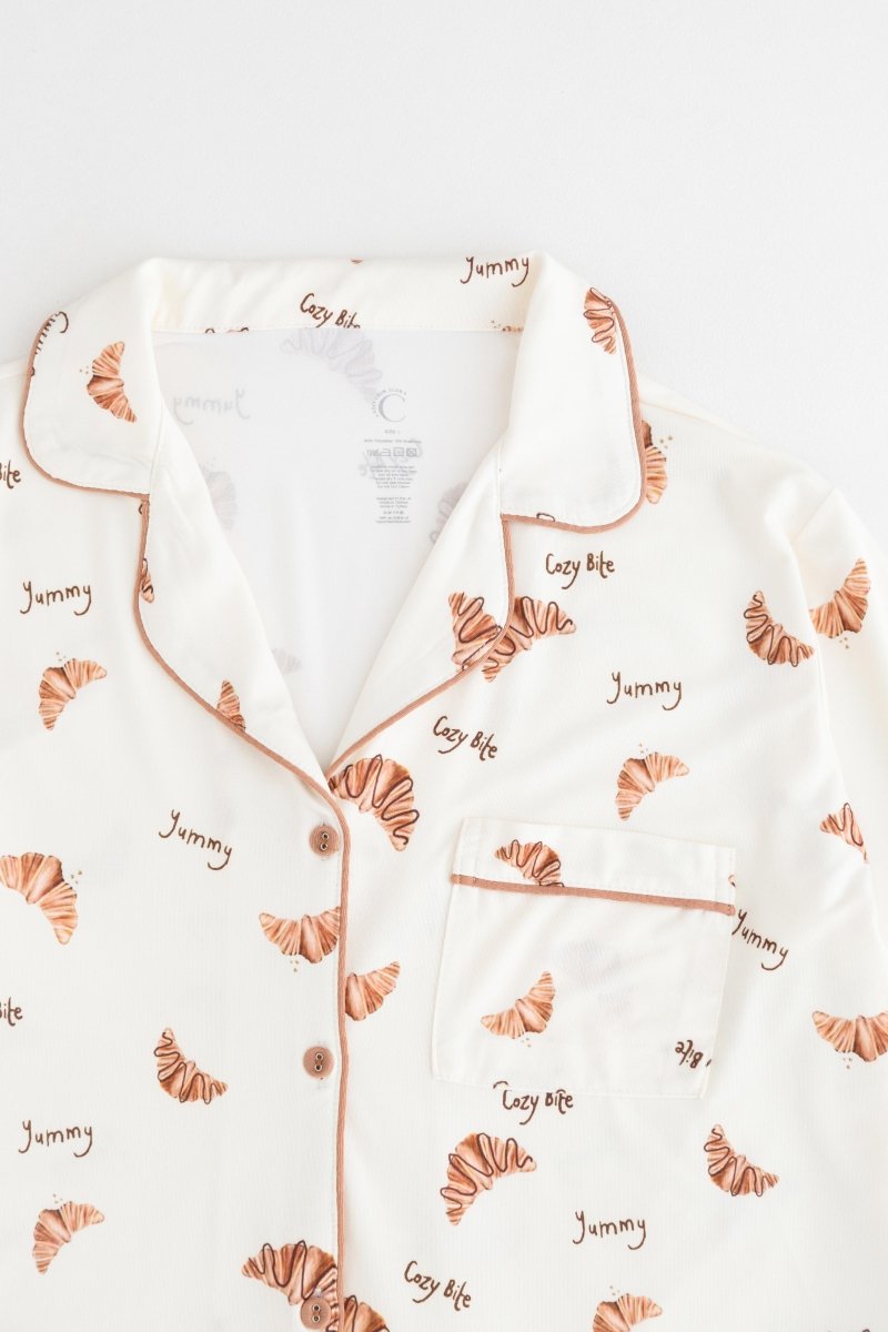 Adult COZY Croissant Club Pyjamas - Cozy Crew Club