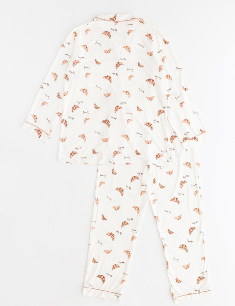 Adult COZY Croissant Club Pyjamas - Cozy Crew Club
