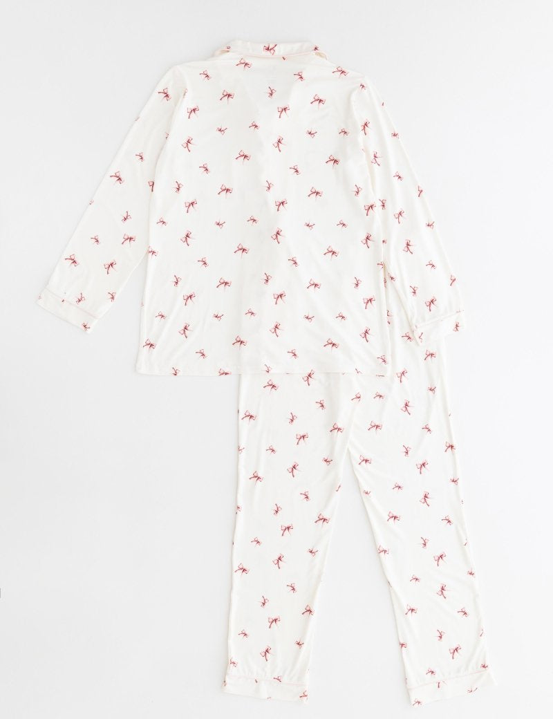 Adult COZY Rosy Ribbon Pyjamas - Cozy Crew Club