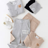 The Cozy Cub Knit Set Grey - Cozy Crew Club