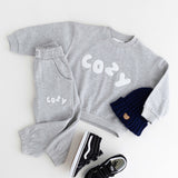 The COZY Little Lounger Tracksuit Marl Grey