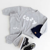 The COZY Little Lounger Tracksuit Marl Grey - Cozy Crew Club