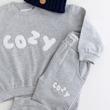 The COZY Little Lounger Tracksuit Marl Grey