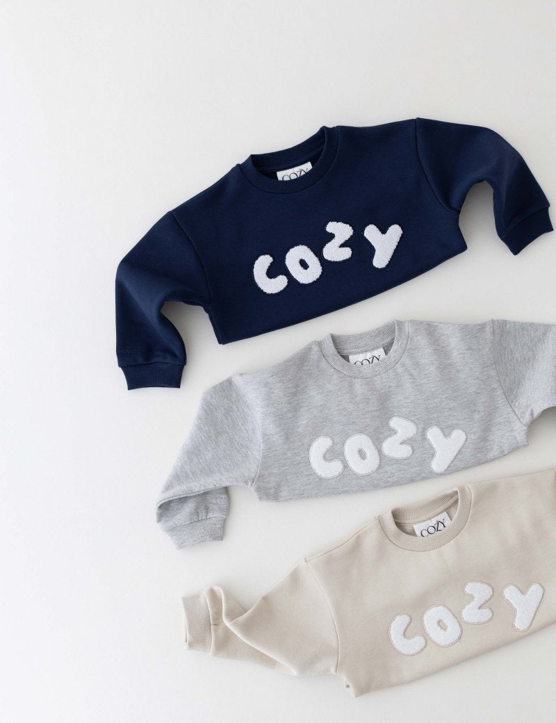 The COZY Little Lounger Tracksuit Navy - Cozy Crew Club
