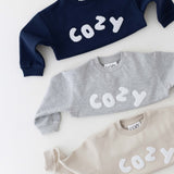 The COZY Little Lounger Tracksuit Stone