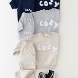 The COZY Little Lounger Tracksuit Marl Grey
