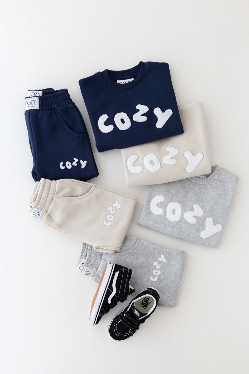 The COZY Little Lounger Tracksuit Navy - Cozy Crew Club