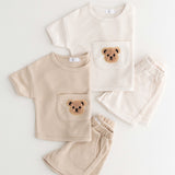 Ensemble 2 pièces t-shirt et short Waffle Bear