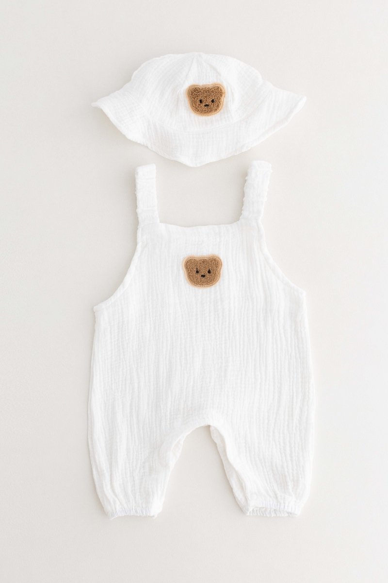 The Bear Set Hat & Romper - Cozy Crew Club
