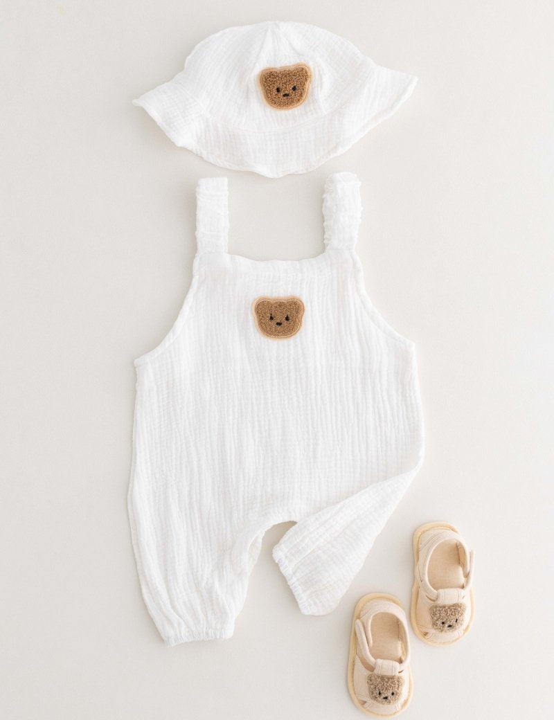 The Bear Set Hat & Romper - Cozy Crew Club