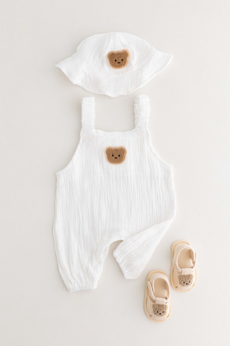 The Bear Set Hat & Romper - Cozy Crew Club