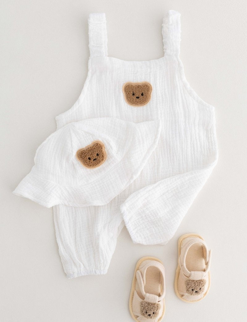 The Bear Set Hat & Romper - Cozy Crew Club