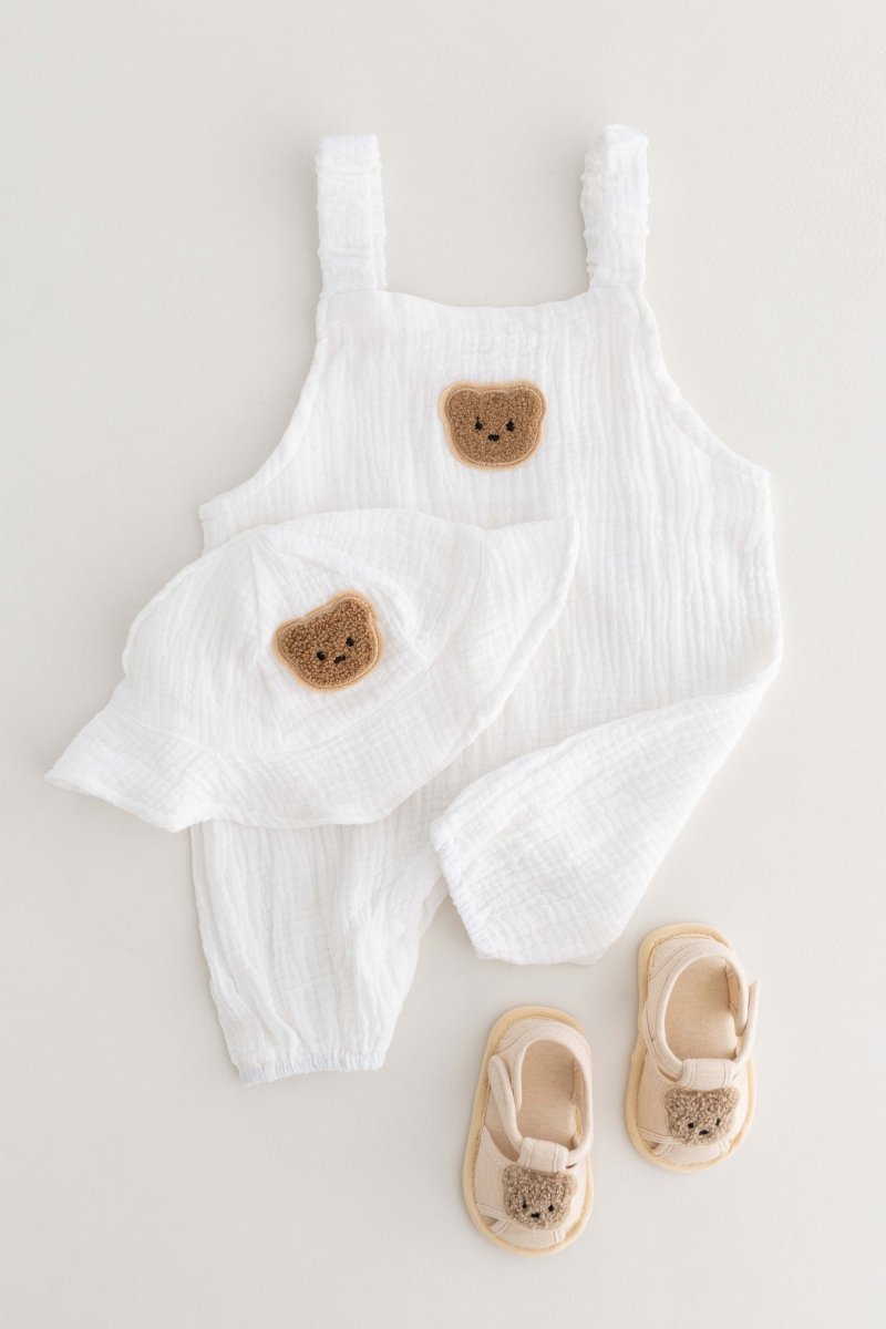 The Bear Set Hat & Romper - Cozy Crew Club