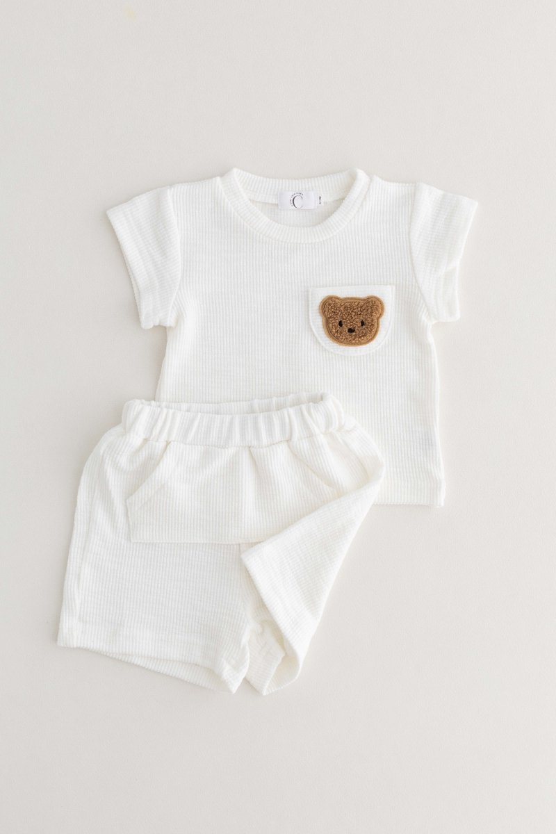 The Coloured Bear 2 Piece T-Shirt & Shorts Set - Cozy Crew Club