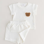 The Coloured Bear 2 Piece T-Shirt & Shorts Set Cozy Crew Club Outfit Sets mora-uk.myshopify.com the-coloured-bear-2-piece-t-shirt-shorts-set White / 6-12 M CB2TS-6-12 Months-White 10off, 20off, 5POUND, allproducts, Baby, beach, bear, bear collection, BFCM-50, BFCM20, china, CHRISTMAS20, clothing, daywear, embroidery, LINECARD, new in, nonpersonalised, outfit, PADDY10, set, shorts, SSSALE2530, summer, summersale24, tshirt, waffle, whatnot, WINTER20, zero