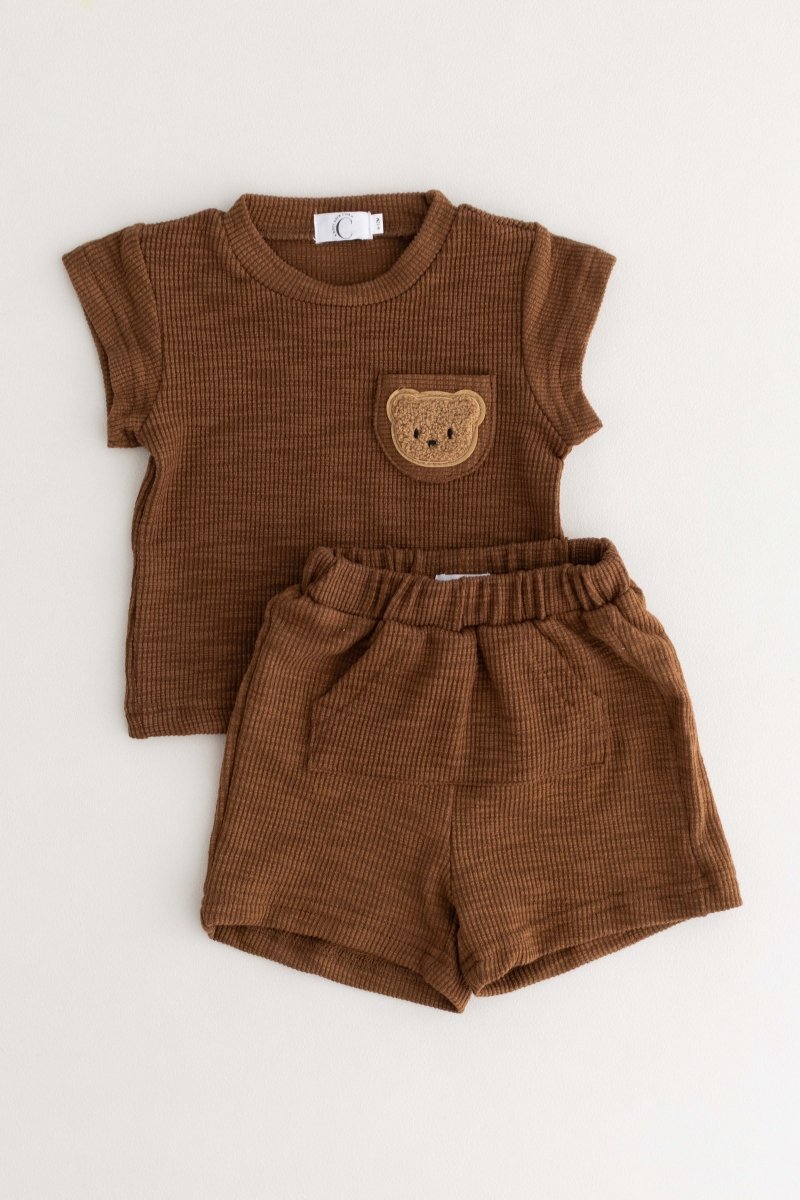 The Coloured Bear 2 Piece T-Shirt & Shorts Set - Cozy Crew Club