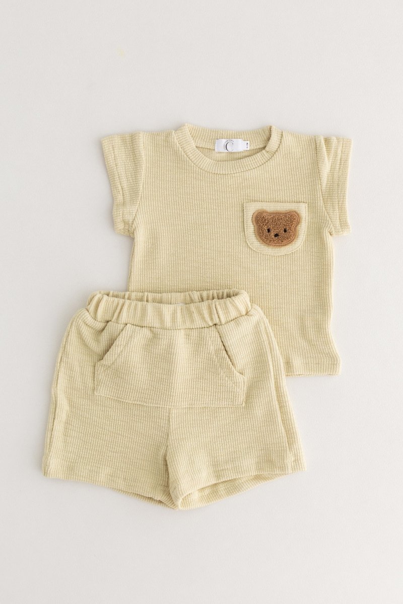 The Coloured Bear 2 Piece T-Shirt & Shorts Set - Cozy Crew Club