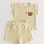 The Coloured Bear 2 Piece T-Shirt & Shorts Set Cozy Crew Club Outfit Sets mora-uk.myshopify.com the-coloured-bear-2-piece-t-shirt-shorts-set GREEN / 6-12 M CB2TS-6-12 Months-Green 10off, 20off, 5POUND, allproducts, Baby, beach, bear, bear collection, BFCM-50, BFCM20, china, CHRISTMAS20, clothing, daywear, embroidery, LINECARD, new in, nonpersonalised, outfit, PADDY10, set, shorts, SSSALE2530, summer, summersale24, tshirt, waffle, whatnot, WINTER20, zero
