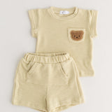 The Coloured Bear 2 Piece T-Shirt & Shorts Set Cozy Crew Club Outfit Sets mora-uk.myshopify.com the-coloured-bear-2-piece-t-shirt-shorts-set GREEN / 6-12 M CB2TS-6-12 Months-Green 10off, 20off, 5POUND, allproducts, Baby, beach, bear, bear collection, BFCM-50, BFCM20, china, CHRISTMAS20, clothing, daywear, embroidery, LINECARD, new in, nonpersonalised, outfit, PADDY10, set, shorts, SSSALE2530, summer, summersale24, tshirt, waffle, whatnot, WINTER20, zero