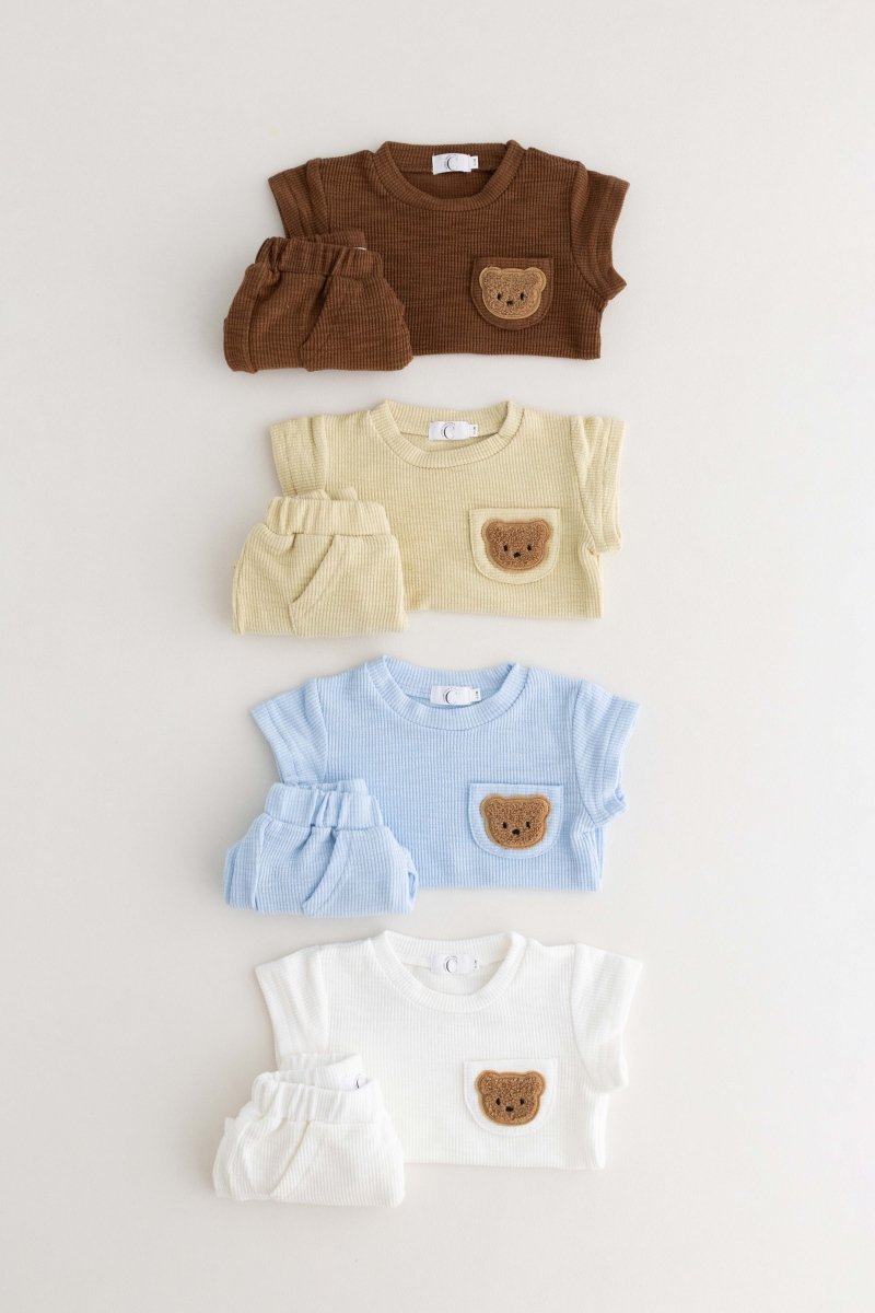 The Coloured Bear 2 Piece T-Shirt & Shorts Set - Cozy Crew Club
