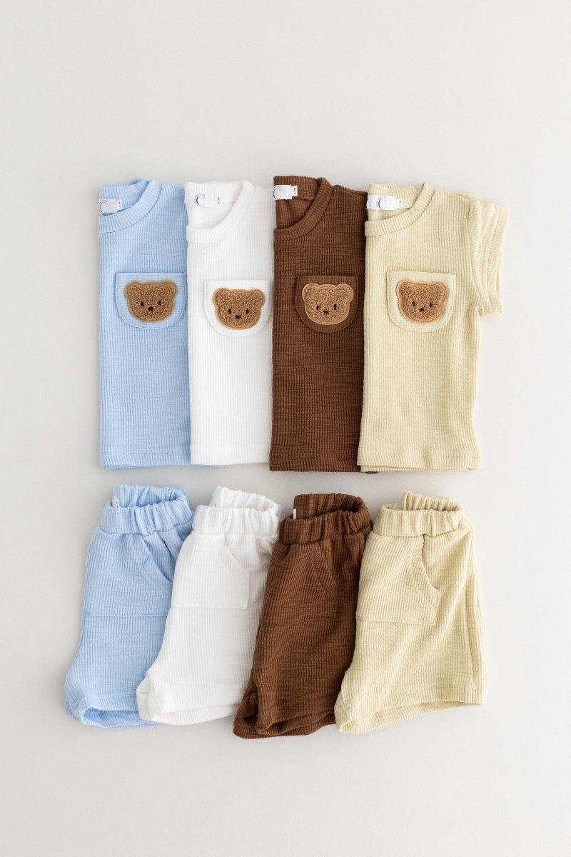 The Coloured Bear 2 Piece T-Shirt & Shorts Set - Cozy Crew Club