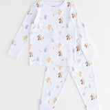 The COZY Hop Ribbed Cotton Two-Piece Set Long Sleeve Pyjamas