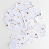 The COZY Hop Ribbed Cotton Two-Piece Set Long Sleeve Pyjamas