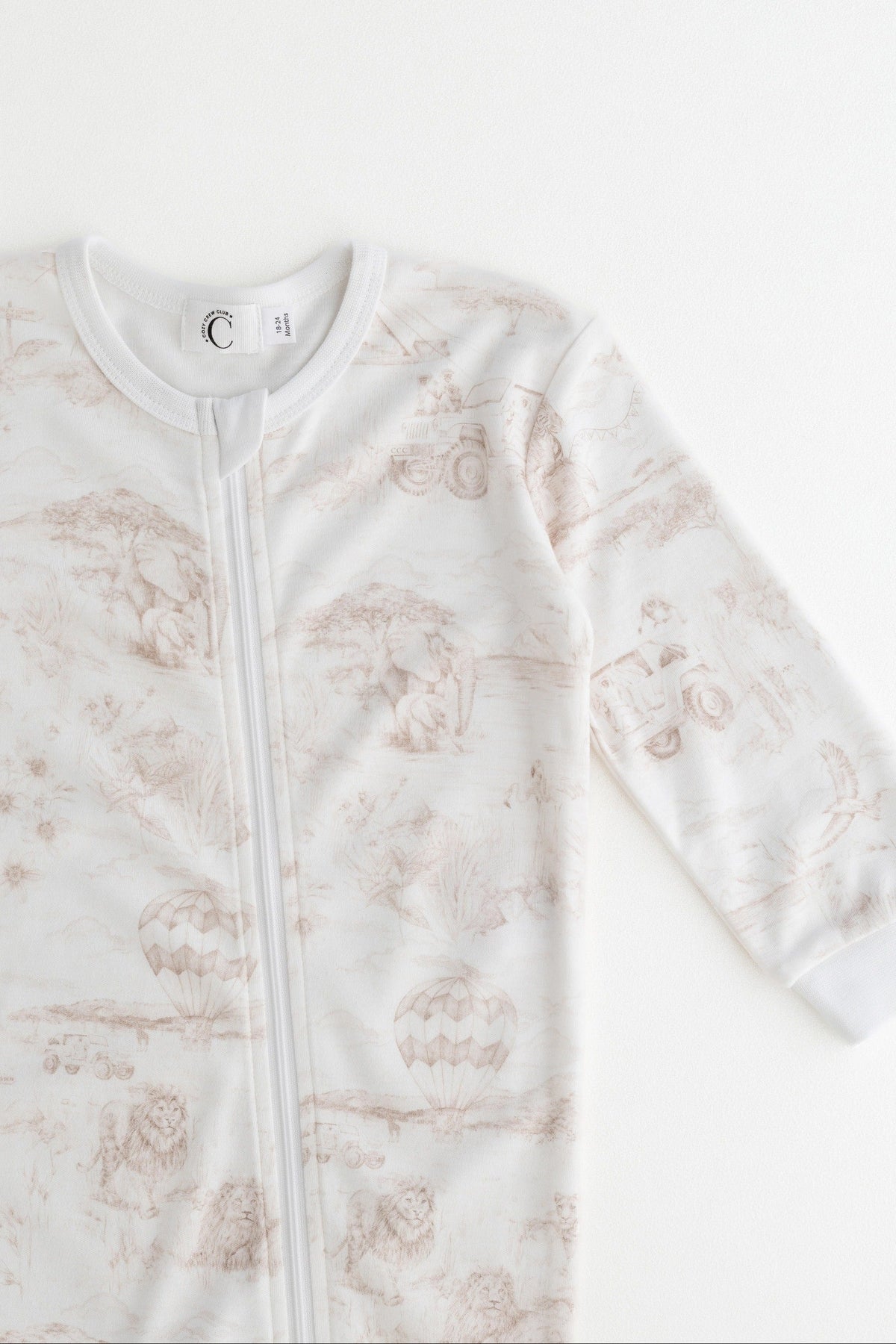 Lyons Den Cozy x Victoria Sanders Sleepsuit Parchment