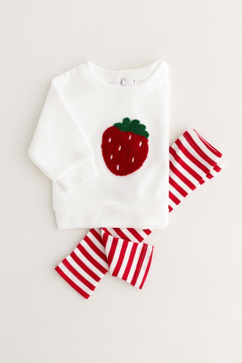 COZY Strawberry | Sweatshirt + Leggings - Cozy Crew Club