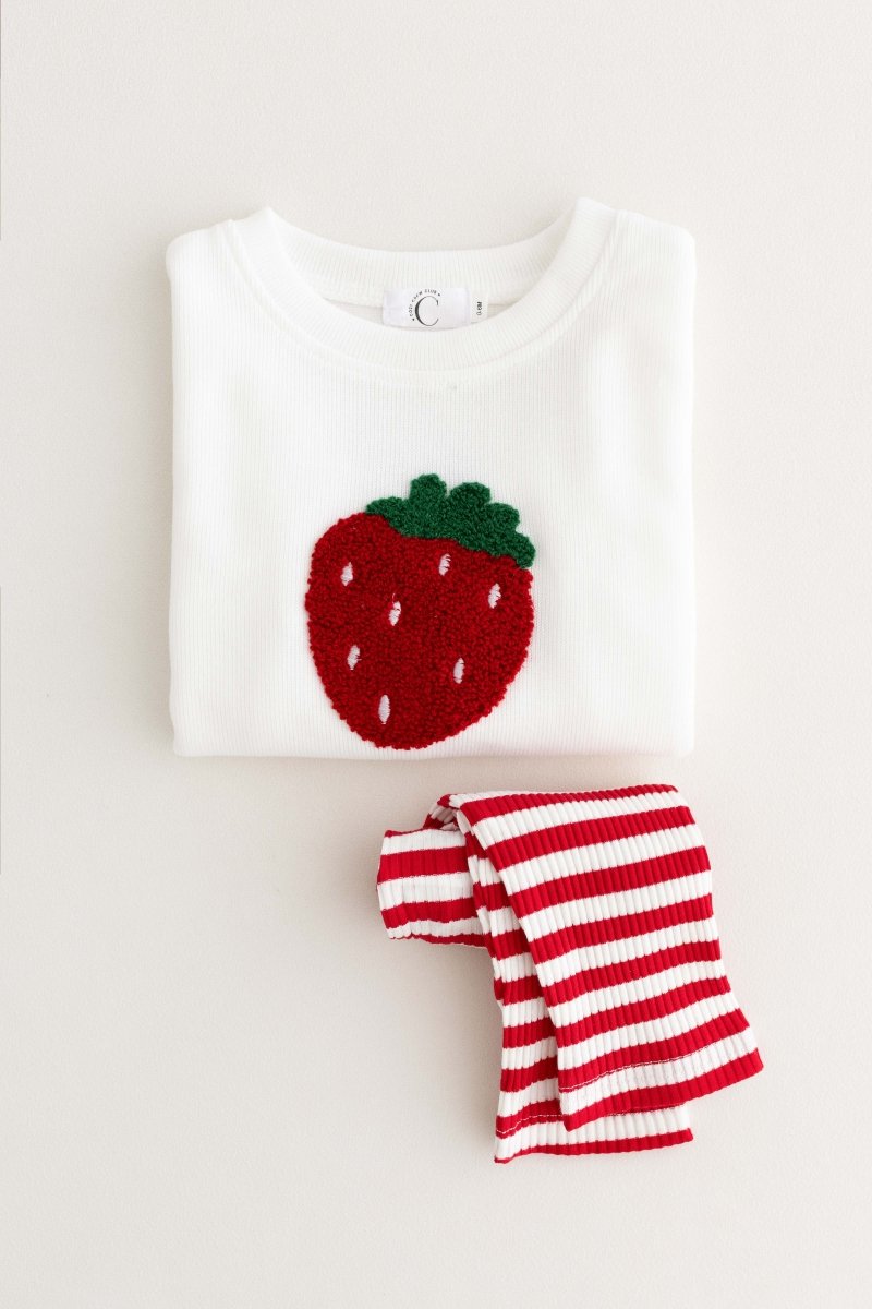 COZY Strawberry | Sweatshirt + Leggings - Cozy Crew Club