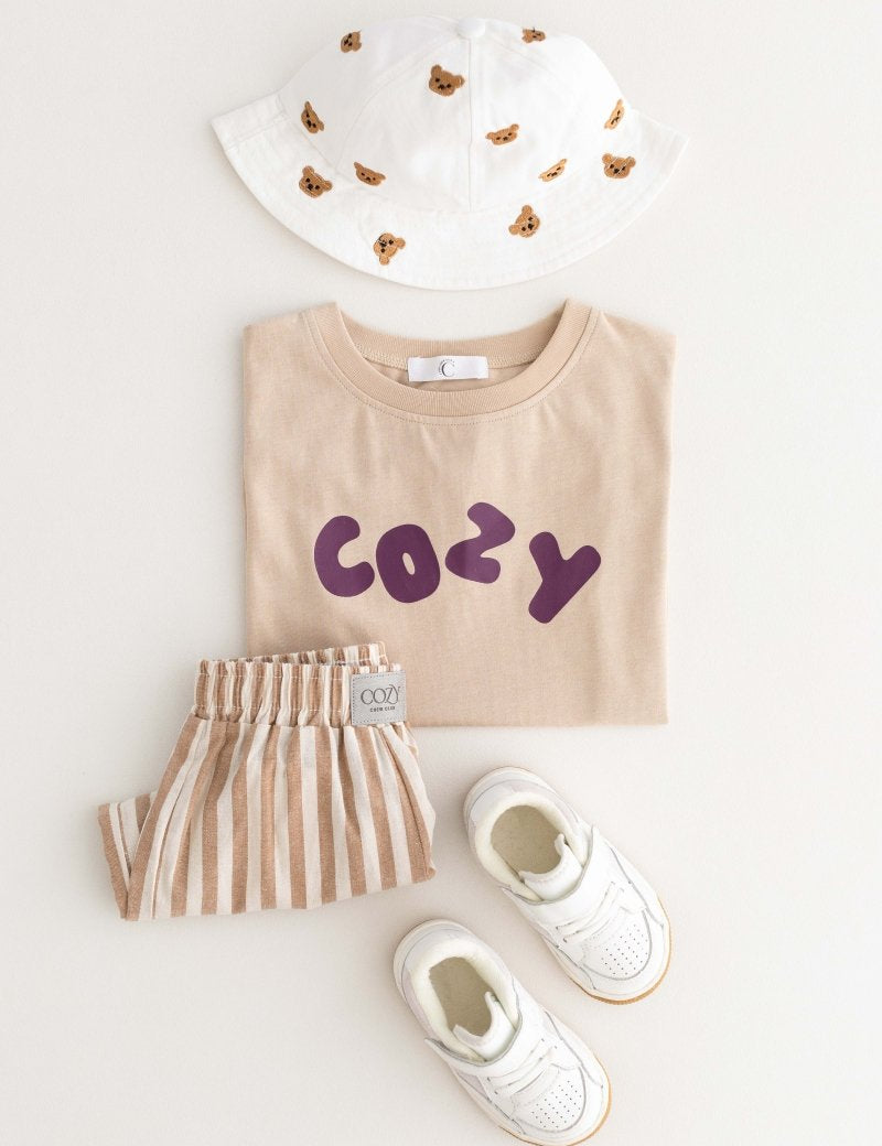 Cozy Crew Club Stripe Pants (Beige) Cozy Crew Club Pants mora-uk.myshopify.com cozy-crew-club-stripe-pants-beige   All Products, aw25, BFCM-NEW20, CHILDSPLAY, navy, nonpersonalised, TOPS, ultracozy, whatnot, wholesale, wholesale-int