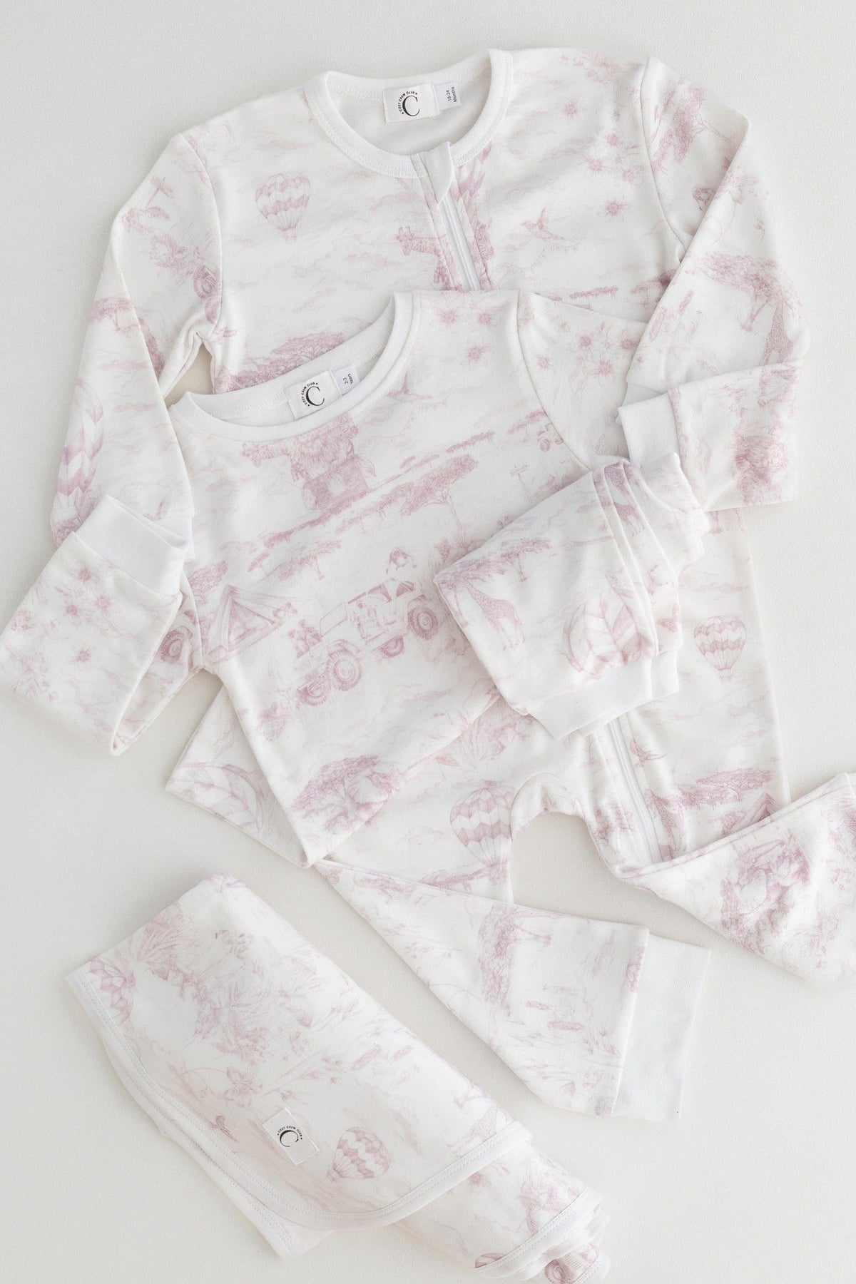 Lyons Den Cozy x Victoria Sanders Sleepsuit Baby Pink