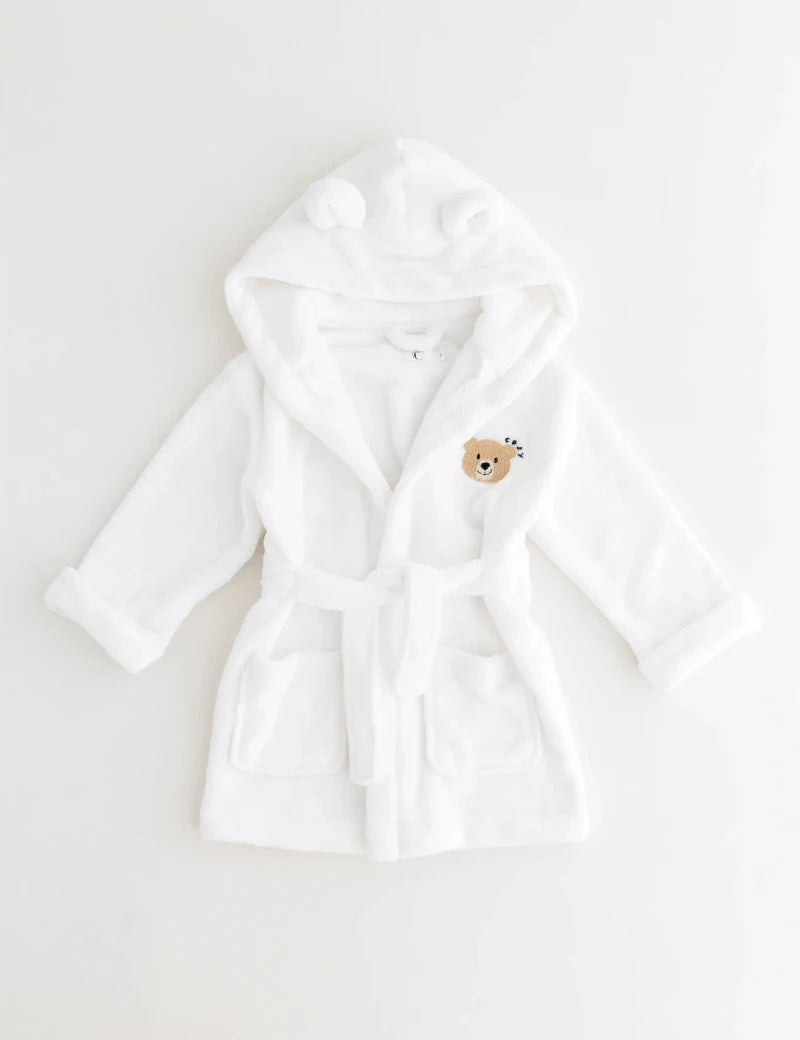COZY Bear Hooded Dressing Gown Bear Ears - White Cozy Crew Club Dressing Gown mora-uk.myshopify.com cozy-bear-hooded-dressing-gown-bear-ears-white   baby, bath, bathrobe, bear, dressing gown, hooded, new in, personalise, soft, zero  COZY Bear Hooded Dressing Gown Bear Ears - White Cozy Crew Club Dressing Gown mora-uk.myshopify.com cozy-bear-hooded-dressing-gown-bear-ears-white   baby, bath, bathrobe, bear, dressing gown, hooded, new in, personalise, soft, zero