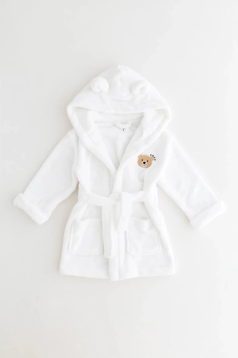 COZY Bear Hooded Dressing Gown Bear Ears - White Cozy Crew Club Dressing Gown mora-uk.myshopify.com cozy-bear-hooded-dressing-gown-bear-ears-white   baby, bath, bathrobe, bear, dressing gown, hooded, new in, personalise, soft, zero  COZY Bear Hooded Dressing Gown Bear Ears - White Cozy Crew Club Dressing Gown mora-uk.myshopify.com cozy-bear-hooded-dressing-gown-bear-ears-white   baby, bath, bathrobe, bear, dressing gown, hooded, new in, personalise, soft, zero