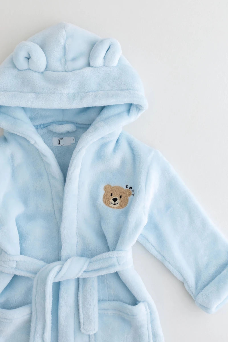 COZY Bear Hooded Dressing Gown Bear Ears - Blue Cozy Crew Club Dressing Gown mora-uk.myshopify.com cozy-bear-hooded-dressing-gown-bear-ears-blue   baby, bath, bathrobe, bear, dressing gown, hooded, new in, personalise, soft, zero  COZY Bear Hooded Dressing Gown Bear Ears - Blue Cozy Crew Club Dressing Gown mora-uk.myshopify.com cozy-bear-hooded-dressing-gown-bear-ears-blue   baby, bath, bathrobe, bear, dressing gown, hooded, new in, personalise, soft, zero