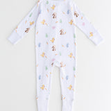 The COZY Hop Sleepsuit Ribbed Cotton Zip One Piece