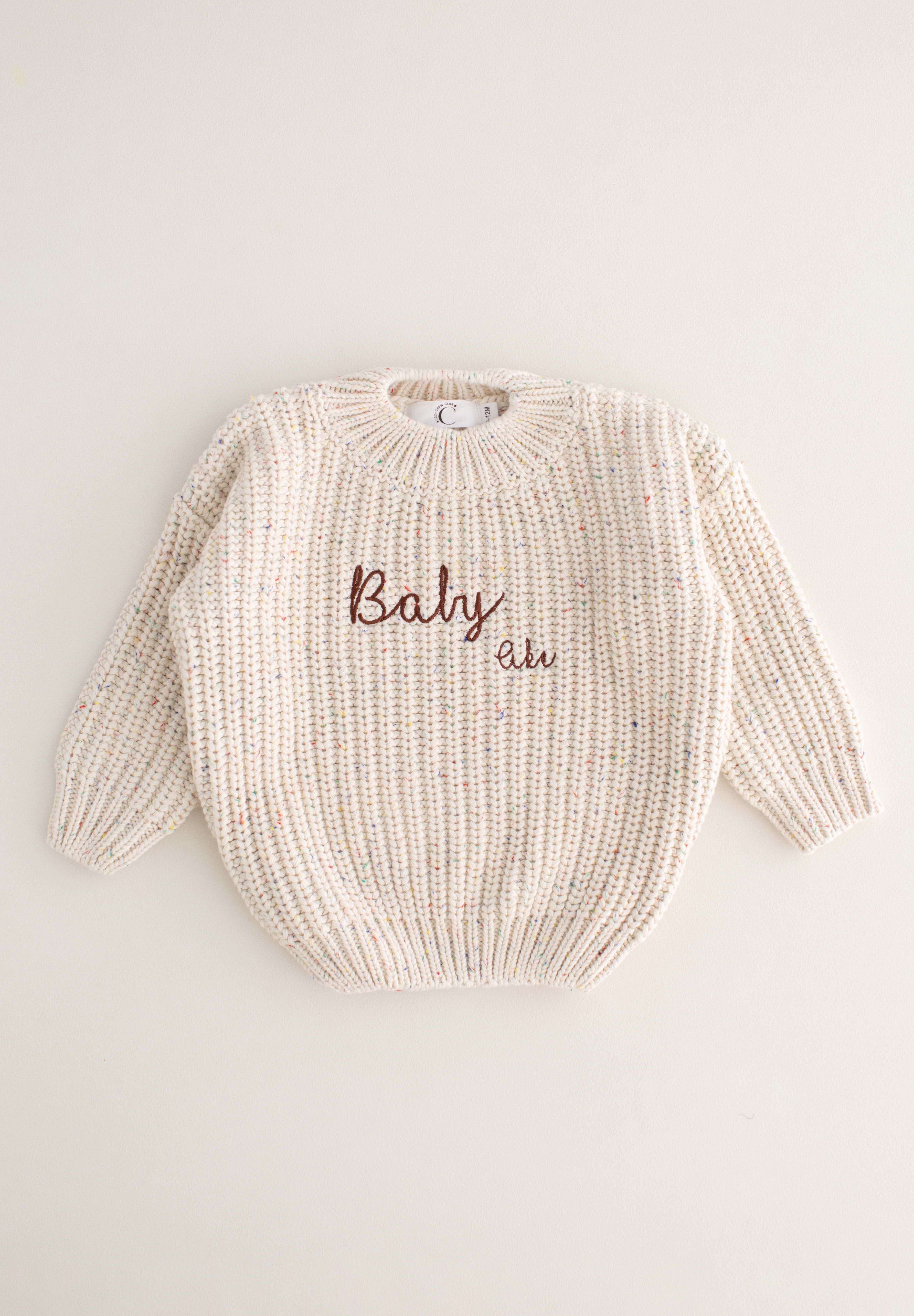 COZY Rainbow Speckle Chunky Sweater | Natural Cozy Crew Club Jumpers mora-uk.myshopify.com cozy-rainbow-speckle-chunky-sweater-natural   100% cotton, 20off, 33off, 40off, allproducts, baby, baby collection, bear, bear collection, bear print, BFCM-30, BFCM20, boy, china, CHRISTMAS20, clothing, embroidery, girl, hoodie, hoody, KNIT, new in, nightwear, onesie, PADDY20, playsuit, rainbow, ultracozy, WINTER20, zero