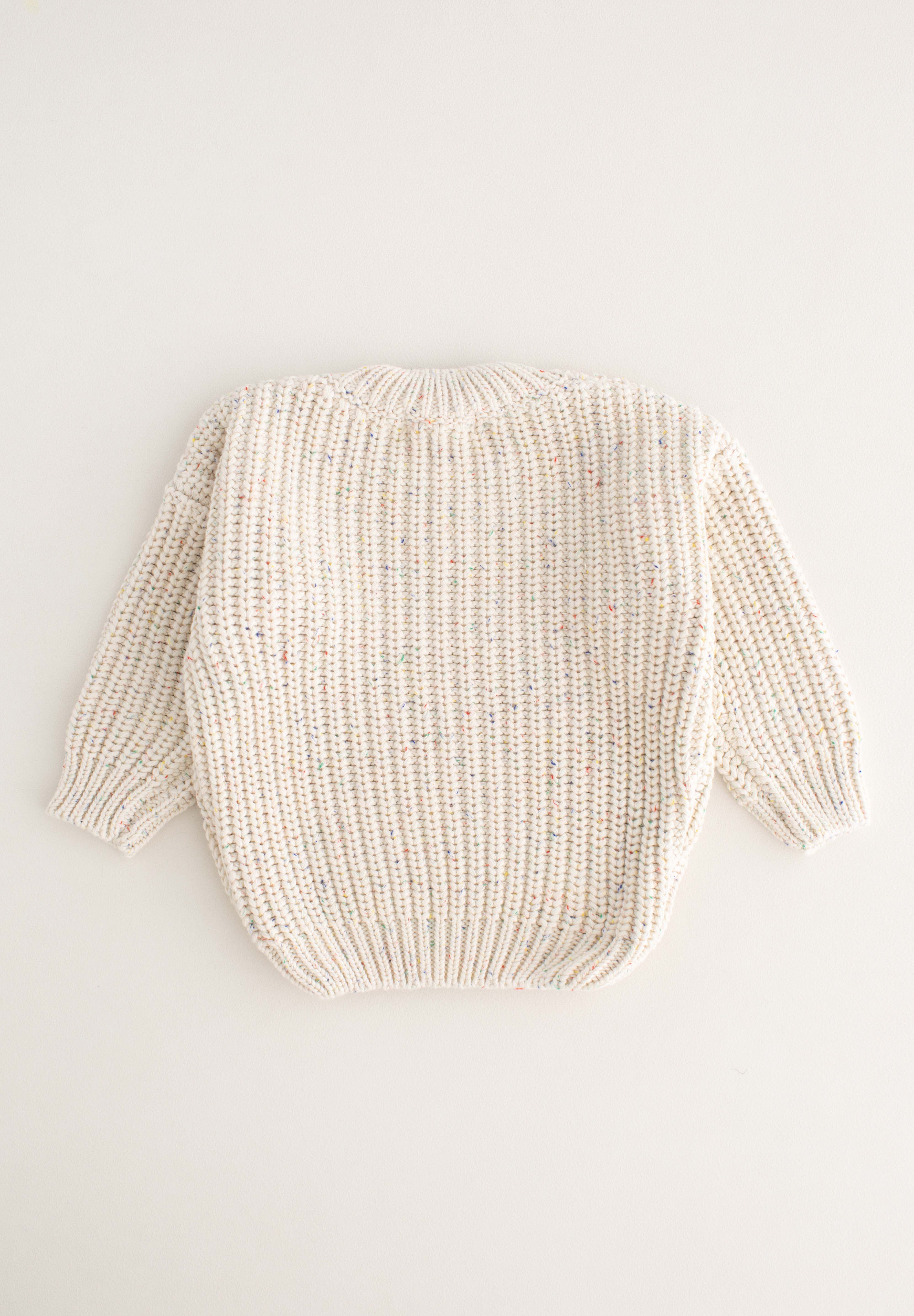 COZY Rainbow Speckle Chunky Sweater | Natural Cozy Crew Club Jumpers mora-uk.myshopify.com cozy-rainbow-speckle-chunky-sweater-natural   100% cotton, 20off, 33off, 40off, allproducts, baby, baby collection, bear, bear collection, bear print, BFCM-30, BFCM20, boy, china, CHRISTMAS20, clothing, embroidery, girl, hoodie, hoody, KNIT, new in, nightwear, onesie, PADDY20, playsuit, rainbow, ultracozy, WINTER20, zero