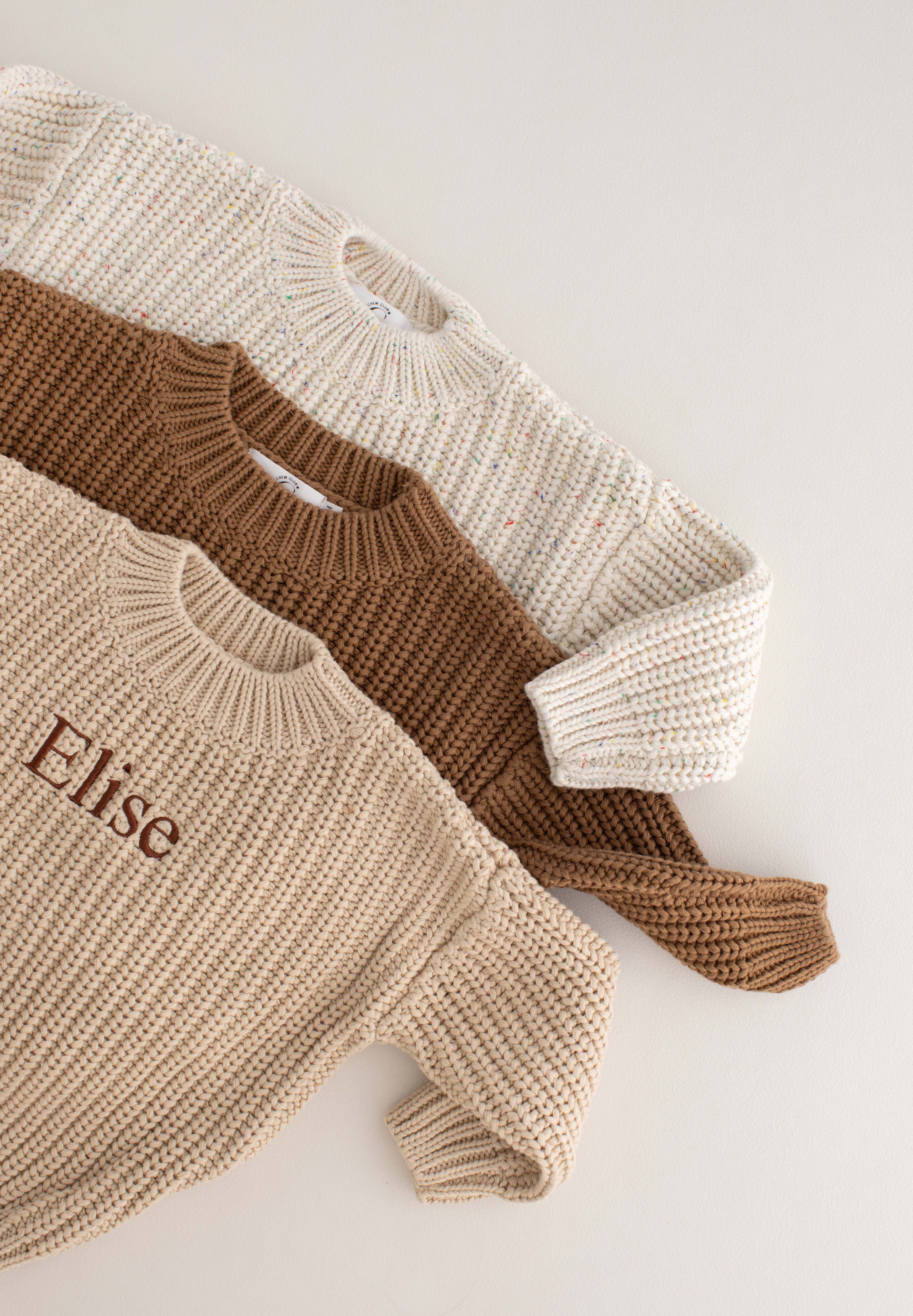 COZY Chunky Sweater | Almond Cozy Crew Club Jumpers mora-uk.myshopify.com cozy-speckle-chunky-sweater-almond   100% cotton, 20off, 33off, 40off, allproducts, almond, baby, baby collection, bear, bear collection, bear print, BFCM-30, BFCM20, BFMC-20, boy, china, CHRISTMAS20, clothing, embroidery, girl, hoodie, hoody, KNIT, new in, nightwear, onesie, PADDY20, playsuit, ultracozy, WINTER20, zero