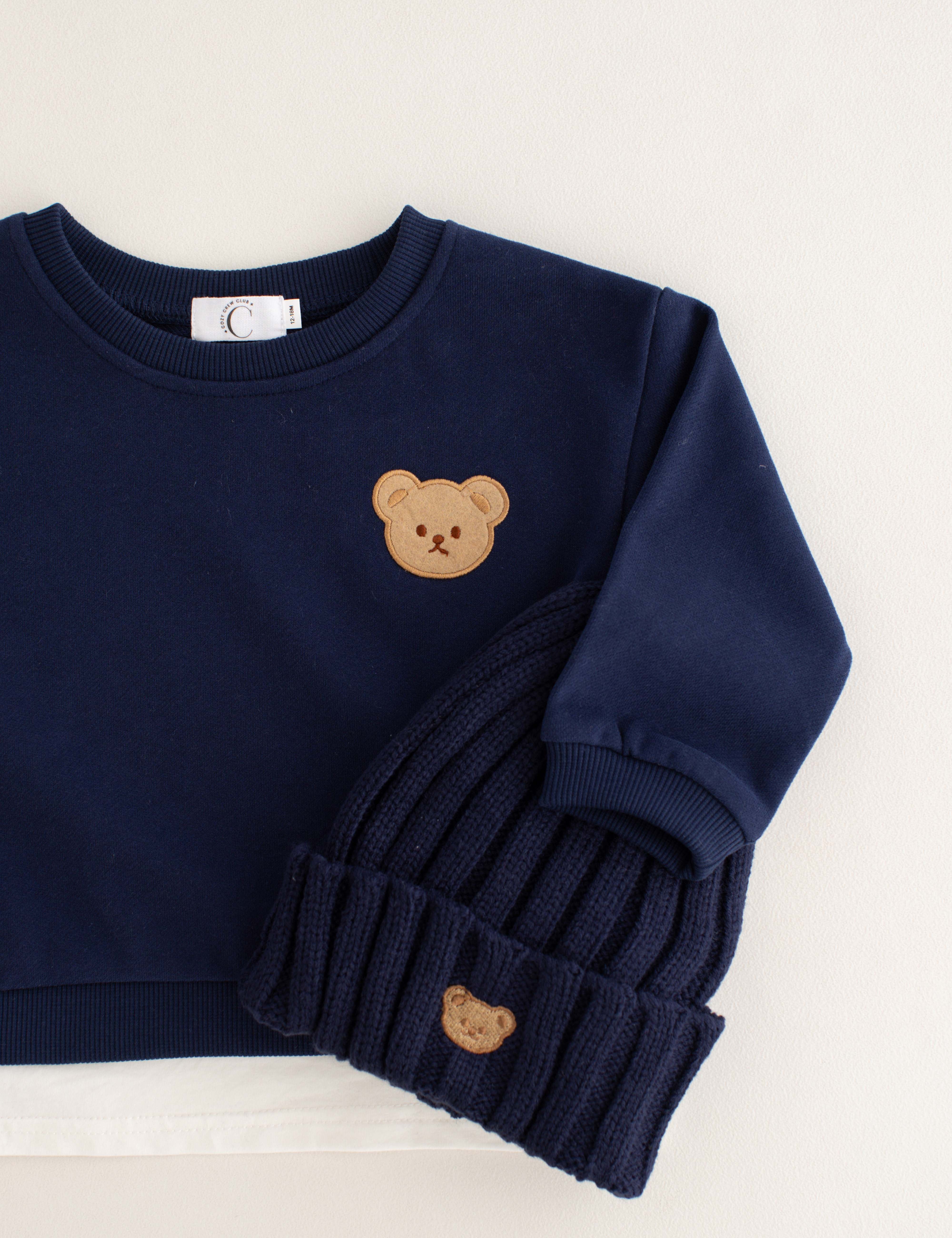 The Bear Colour Tracksuit Cozy Crew Club Tracksuits mora-uk.myshopify.com the-bear-colour-tracksuit NAVY / 0-6 M TBCT06N 10off, 20off, allproducts, baby, bear, bear collection, bear print, BFCM-25, bfcm30badge, boy, CHILDSPLAY, china, clothing, embroidery, girl, happy bear, LINECARD, new in, nonpersonalised, PADDY33, summersale24, tracksuit, unisex, whatnot, zero
